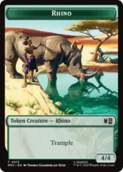 Rhino token (#13) (4/4) - Marvel Super Heroes Commander