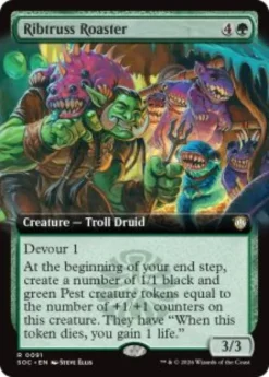 Ribtruss Roaster (extended art) - Secrets of Strixhaven Commander Varianten