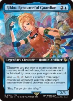 Rikku, Resourceful Guardian (#145) (foil) (extended art) - Final Fantasy Commander Varianten