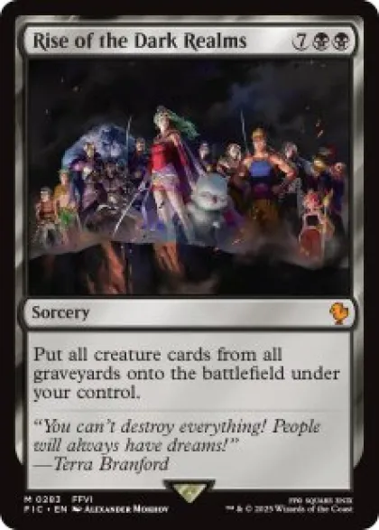 Rise of the Dark Realms (surge foil) - Final Fantasy Commander