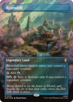 Rivendell (#91) (surge foil) (borderless) - The Hobbit Eternal