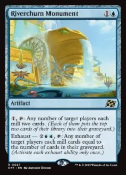 Riverchurn Monument (foil) - Aetherdrift Planeswalker Stamped