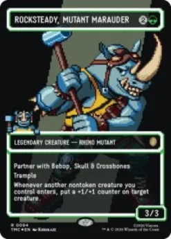 Rocksteady, Mutant Marauder (#94) (surge foil) (borderless) - Teenage Mutant Ninja Turtles Eternal-Legal Varianten
