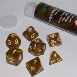 Role Playing Dice Set Dwarven Gold (7-delig)