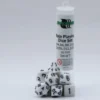Role Playing Dice Set Solid White (7-delig)