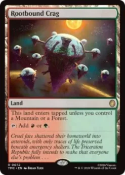Rootbound Crag (surge foil) - Teenage Mutant Ninja Turtles Eternal-Legal