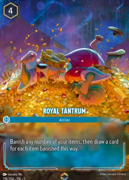 Royal Tantrum (foil) (borderless) - Shimmering Skies
