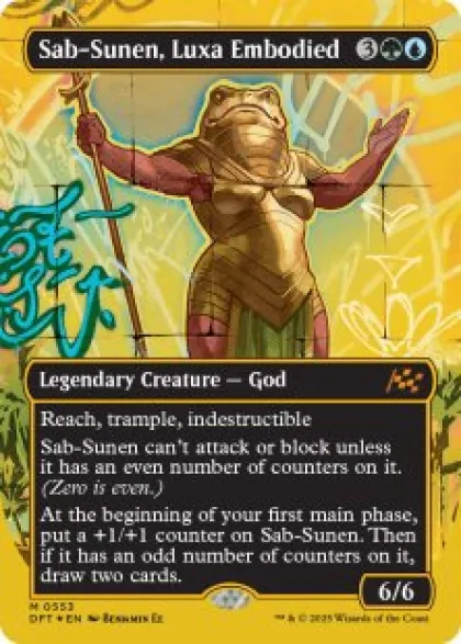 Sab-Sunen, Luxa Embodied (#553) (first-place foil) (borderless) - Aetherdrift First-Place Box Toppers
