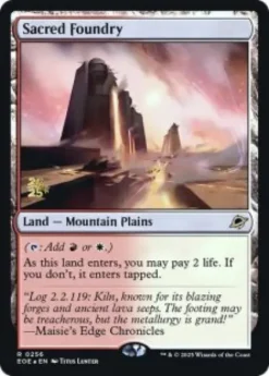Sacred Foundry (foil) - Edge of Eternities prerelease Promo's