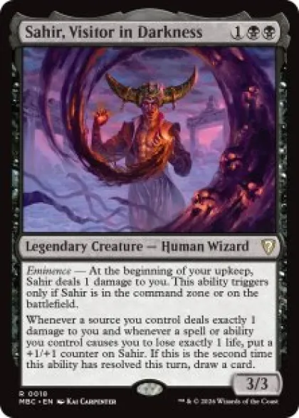 Sahir, Visitor in Darkness - Mystery Booster Commander Edition