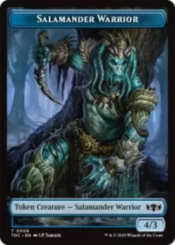 Salamander Warrior token (4/3) - Tarkir: Dragonstorm Commander