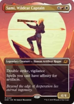 Sami, Wildcat Captain (borderless) - Edge of Eternities Varianten