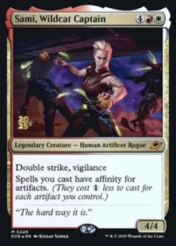 Sami, Wildcat Captain (foil) - Edge of Eternities prerelease Promo's