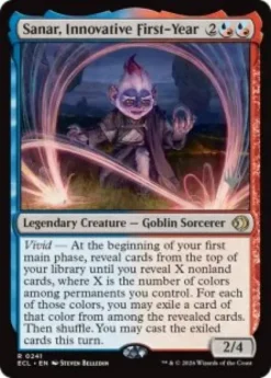 Sanar, Innovative First-Year (foil) - Lorwyn Eclipsed Planeswalker Stamped
