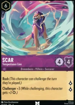 Scar, Tempestuous Lion (foil) - Azurite Sea