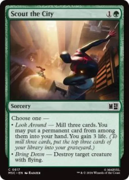 Scout the City (foil) - Marvel Super Heroes Commander