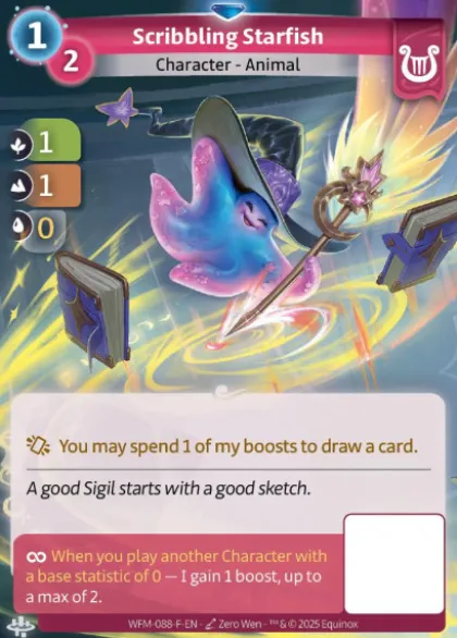 Scribbling Starfish (F) - altered whispers 3