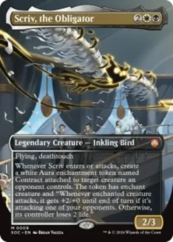 Scriv, the Obligator (foil) (borderless) - Secrets of Strixhaven Commander