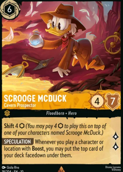 Scrooge McDuck, Cavern Prospector (foil) - Whispers