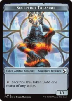 Sculpture Treasure token (foil) (1/1) - Reality Fracture