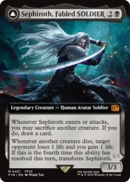 Sephiroth, Fabled SOLDIER (#451) (extended art) - Final Fantasy Varianten