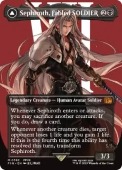 Sephiroth, Fabled SOLDIER (#382) (foil) (borderless) - Final Fantasy Varianten