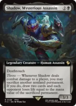 Shadow, Mysterious Assassin (extended art) - Final Fantasy Commander Varianten