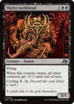 Shefet Archfiend (foil) - Aetherdrift