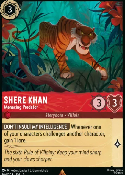 Shere Khan, Menacing Predator (foil) - Fabled