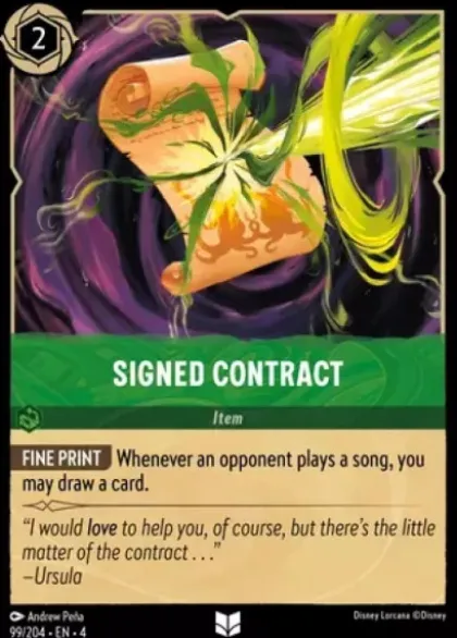 Signed Contract (foil) - Ursula's Return