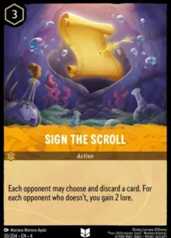 Sign The Scroll (foil) - Ursula's Return