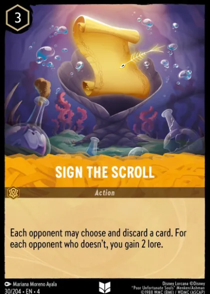 Sign The Scroll (foil) - Ursula's Return