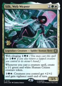 Silk, Web Weaver (foil) - Marvel's Spider-Man Prerelease Promo's
