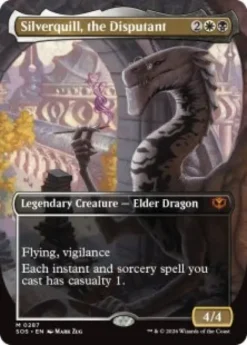 Silverquill, the Disputant (foil) (borderless) - Secrets of Strixhaven Varianten