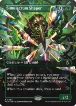 Simulacrum Shaper (#460) (facet foil) (borderless) - Reality Fracture