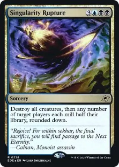 Singularity Rupture (foil) - Edge of Eternities prerelease Promo's
