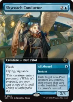 Skycoach Conductor (extended art) - Secrets of Strixhaven Varianten