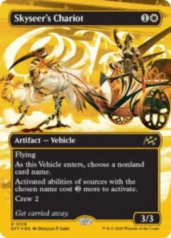 Skyseer's Chariot (#518) (first-place foil) (borderless) - Aetherdrift First-Place Box Toppers