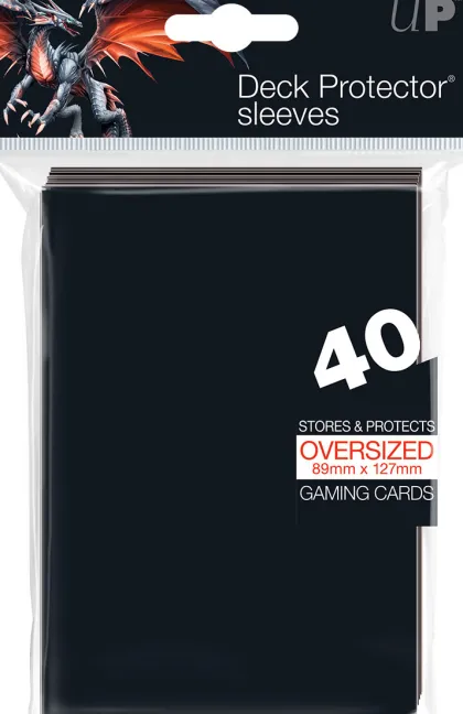 Sleeves Oversized Black (40 stuks)