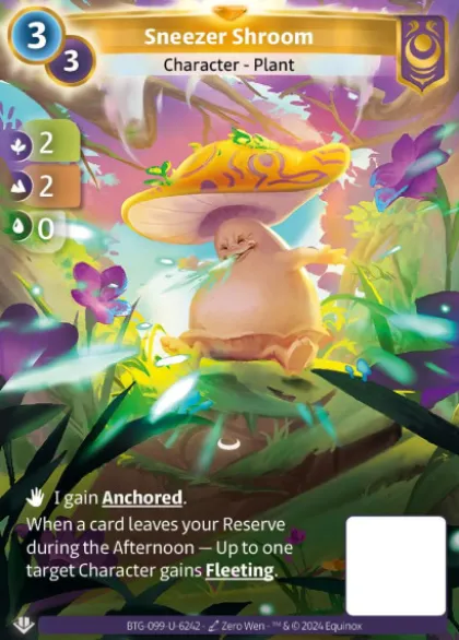 Sneezer Shroom (U-6242) - Altered Non-Kickstarter Uniques