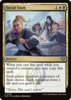 Social Snub (foil) - Secrets of Strixhaven