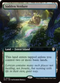 Sodden Verdure (extended art) - Lorwyn Eclipsed Commander Varianten