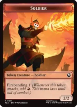 Soldier token (foil) (2/2) - Avatar: The Last Airbender