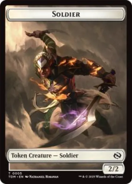 Soldier token (#5) (foil) (2/2) - Tarkir: Dragonstorm