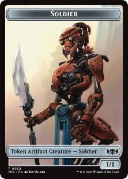 Soldier token (#32) (1/1) - Tarkir: Dragonstorm Commander