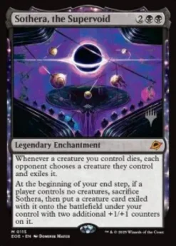 Sothera, the Supervoid (foil) - Edge of Eternities Planeswalker Stamped
