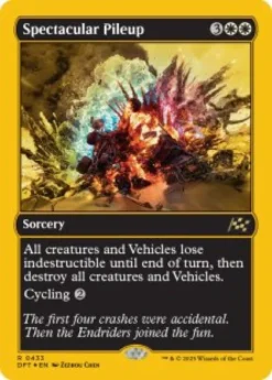 Spectacular Pileup (#433) (first-place foil) - Aetherdrift First-Place Box Toppers