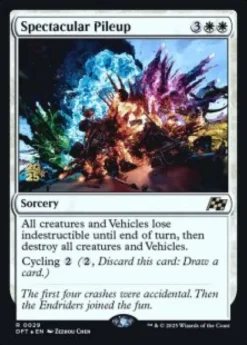 Spectacular Pileup (foil) - Aetherdrift Prerelease Promo's