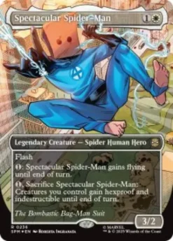 Spectacular Spider-Man (#236) (textured foil) (borderless) - Marvel's Spider-Man Varianten