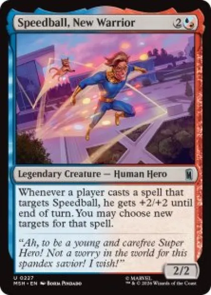 Speedball, New Warrior (foil) - Marvel Super Heroes